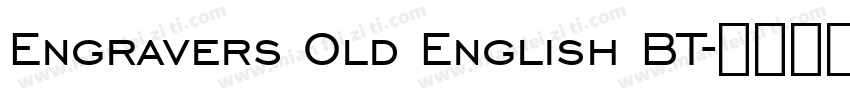 Engravers Old English BT字体转换